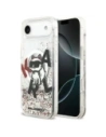 Etui Karl Lagerfeld Liquid Glitter Choupette Logo MagSafe do Apple iPhone Air przezroczysty