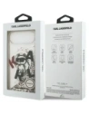 Etui Karl Lagerfeld Liquid Glitter Choupette Logo MagSafe do Apple iPhone Air przezroczysty