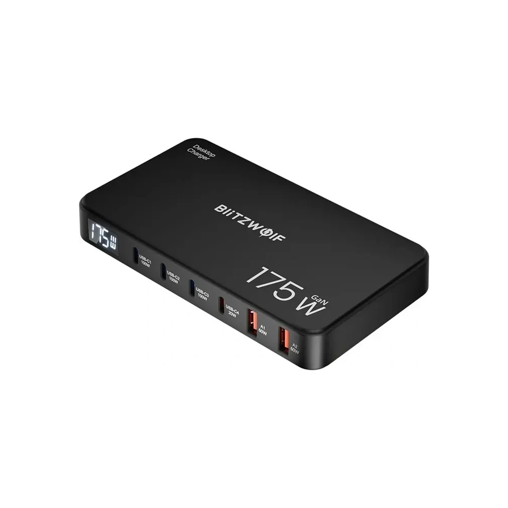 Stacja ładująca 6w1 Blitzwolf BW-S30 4xUSB-C, 2xUSB-A 175W