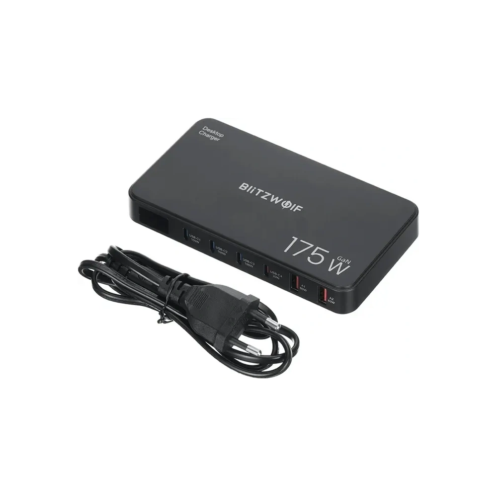 Stacja ładująca 6w1 Blitzwolf BW-S30 4xUSB-C, 2xUSB-A 175W