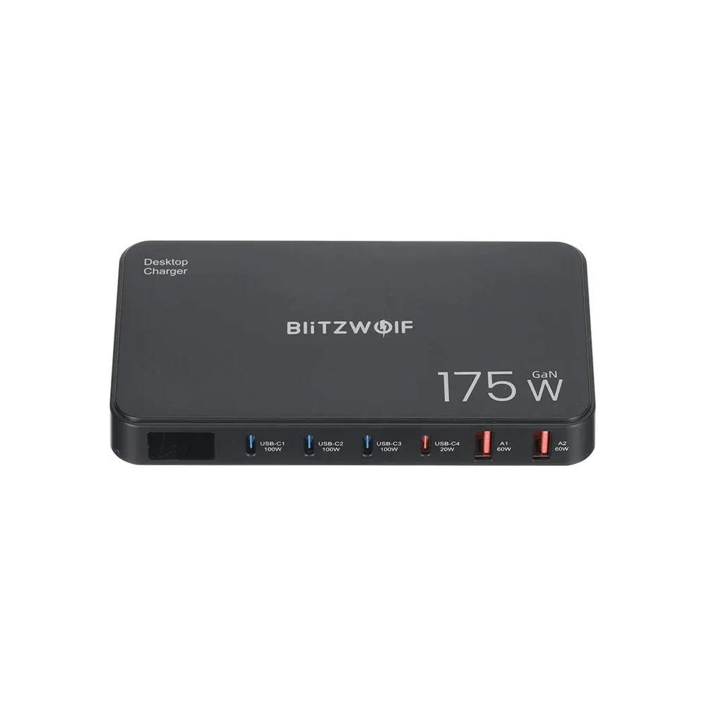 Stacja ładująca 6w1 Blitzwolf BW-S30 4xUSB-C, 2xUSB-A 175W