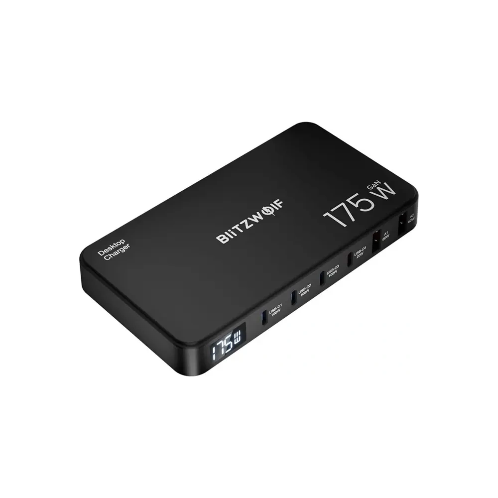 Stacja ładująca 6w1 Blitzwolf BW-S30 4xUSB-C, 2xUSB-A 175W