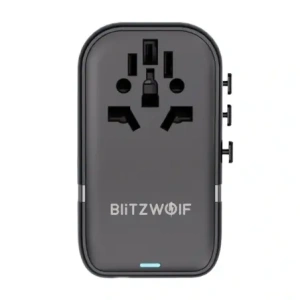 Adapter podróżny 5w1 Blitzwolf BW-TA2 2xUSB-A QC, 2xUSB-C PD, USB-C GaN 100W