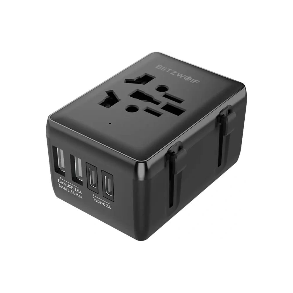 Adapter podróżny 4w1 Blitzwolf BW-TA1 2xUSB-A, USB-C, USB-C PD 20W