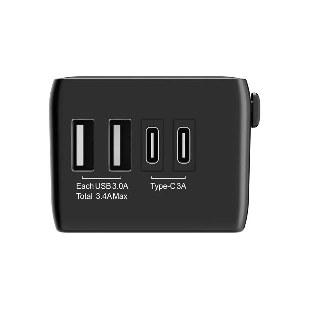 Adapter podróżny 4w1 Blitzwolf BW-TA1 2xUSB-A, USB-C, USB-C PD 20W