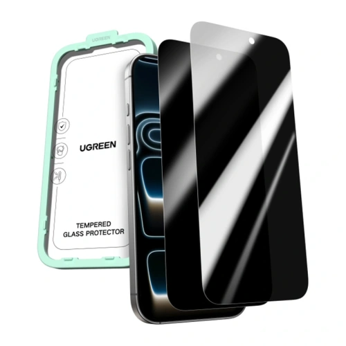 Szkło hartowane prywatyzujące Ugreen SP1156 do Apple iPhone 17 Pro Max [2 PACK]