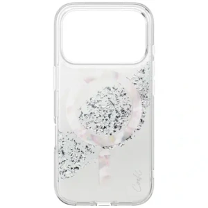 Etui UNIQ Coehl Crystelle do Apple iPhone 17 Pro Max Magnetic Charging srebrny