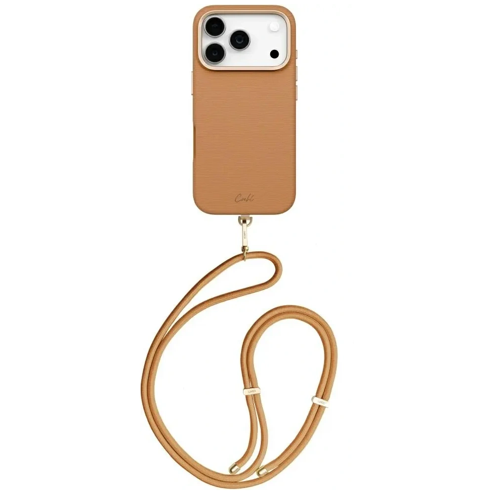 Etui UNIQ Coehl Mirelle do Apple iPhone 17 Pro Magnetic Charging brązowy