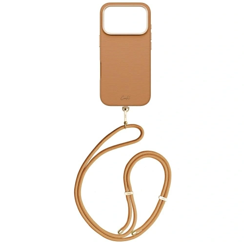 Etui UNIQ Coehl Mirelle do Apple iPhone 17 Pro Magnetic Charging brązowy