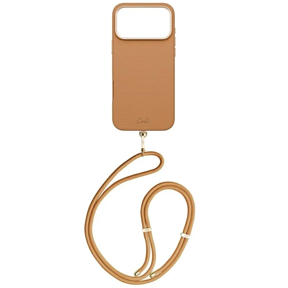 Etui UNIQ Coehl Mirelle do Apple iPhone 17 Pro Max Magnetic Charging brązowy