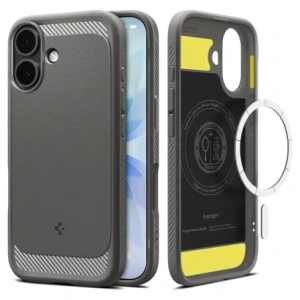 Etui Spigen Rugged Armor Mag MagSafe do Apple iPhone 17 Grey