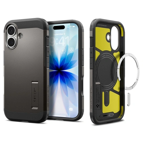 Etui Spigen Tough Armor T Mag MagSafe do Apple iPhone 17 Gunmetal