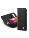 Moshi Apple Tasche Overture 2-in-1 iPhone 11 Pro Max mit Kartenfächern + Aufsteller (SnapTo-System) (Charcoal Black)