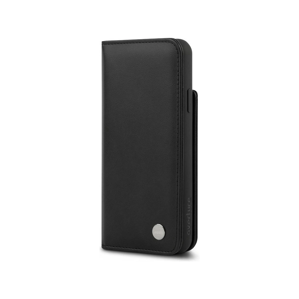 Etui Moshi Overture 2w1 Apple iPhone 11 Pro Max z kieszeniami na karty + stand up (system SnapTo) (Charcoal Black)