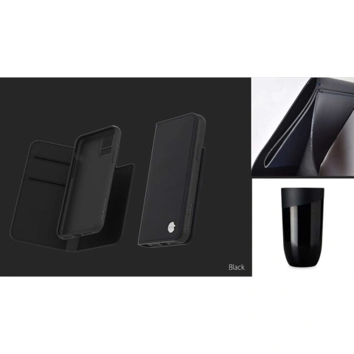 Kup Moshi Apple Tasche Overture 2-in-1 iPhone 11 Pro Max mit Kartenfächern + Aufsteller (SnapTo-System) (Charcoal Black) - MOSH047BLK - {ean13} - Sklep Home Screen