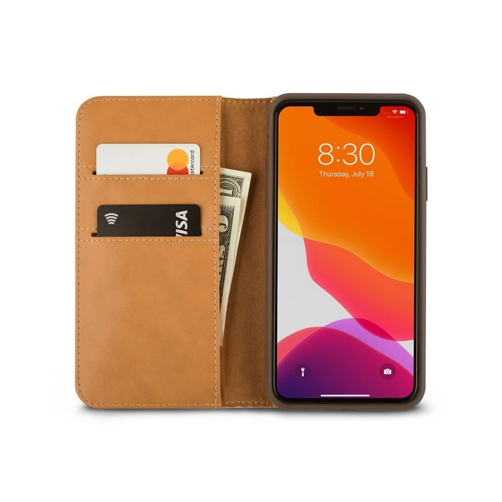 Etui Moshi Overture 2w1 Apple iPhone 11 Pro Max z kieszeniami na karty + stand up (system SnapTo) (Luna Pink)