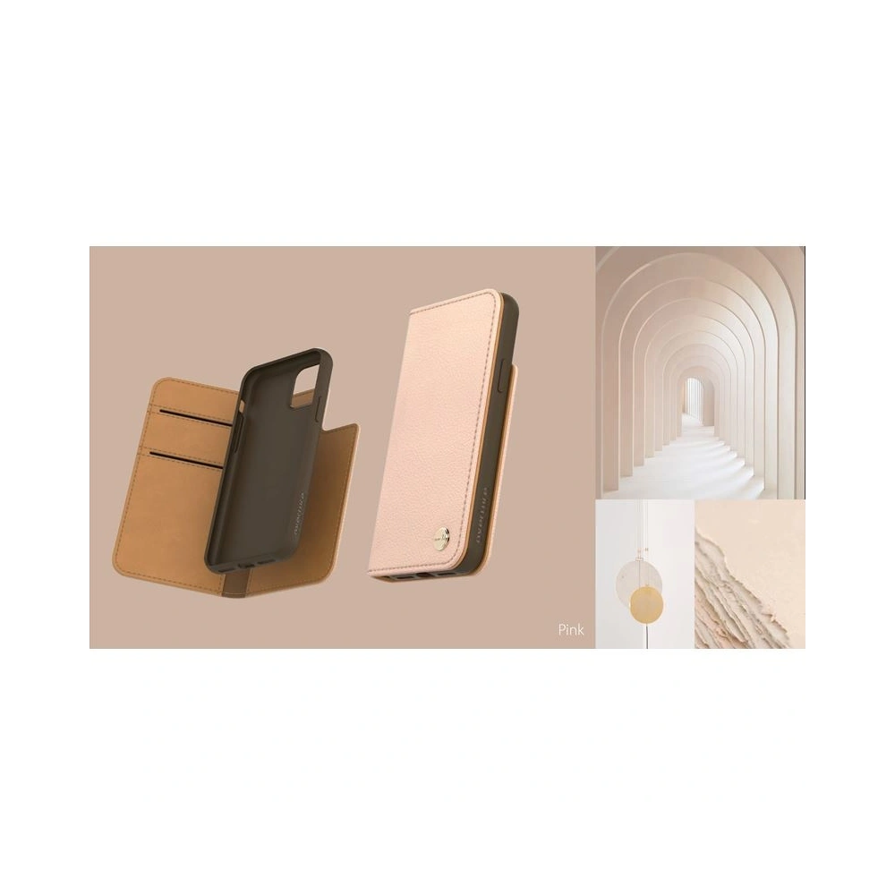 Etui Moshi Overture 2w1 Apple iPhone 11 Pro Max z kieszeniami na karty + stand up (system SnapTo) (Luna Pink)