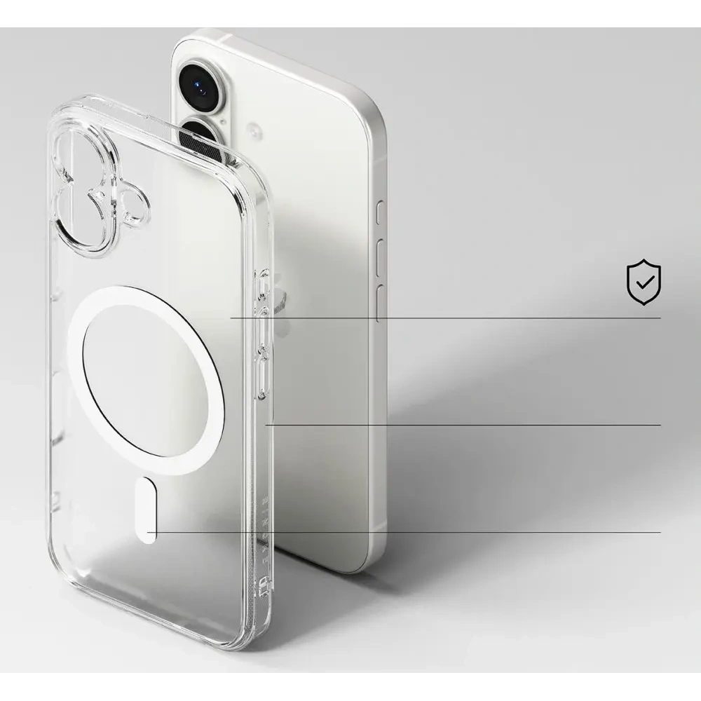 Etui Ringke Fusion Magnetic MagSafe do Apple iPhone 17 Matte Clear