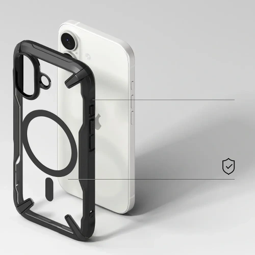 Etui Ringke Fusion-X Magnetic MagSafe do Apple iPhone 17 Black