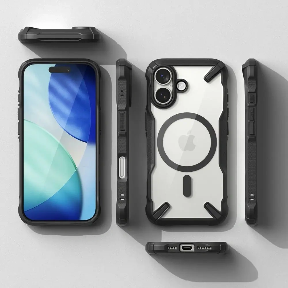 Etui Ringke Fusion-X Magnetic MagSafe do Apple iPhone 17 Black