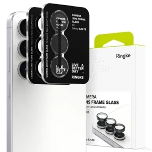 Osłona aparatu Ringke Camera Frame Protector do Samsung Galaxy S25 FE Black [2 PACK]