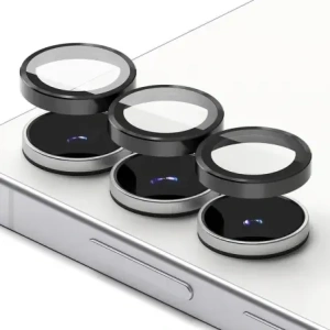 Osłona aparatu Ringke Camera Frame Protector do Samsung Galaxy S25 FE Black [2 PACK]