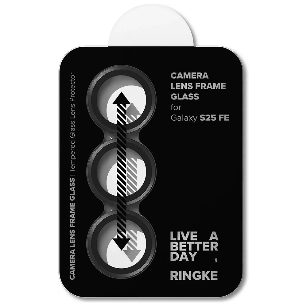 Osłona aparatu Ringke Camera Frame Protector do Samsung Galaxy S25 FE Black [2 PACK]
