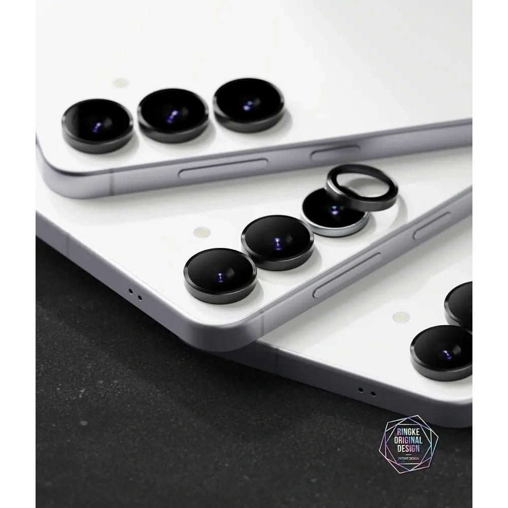 Osłona aparatu Ringke Camera Frame Protector do Samsung Galaxy S25 FE Black [2 PACK]