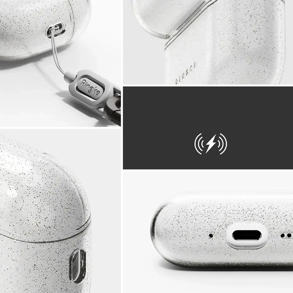 Etui Ringke Air do Apple AirPods Pro 3 Glitter Clear