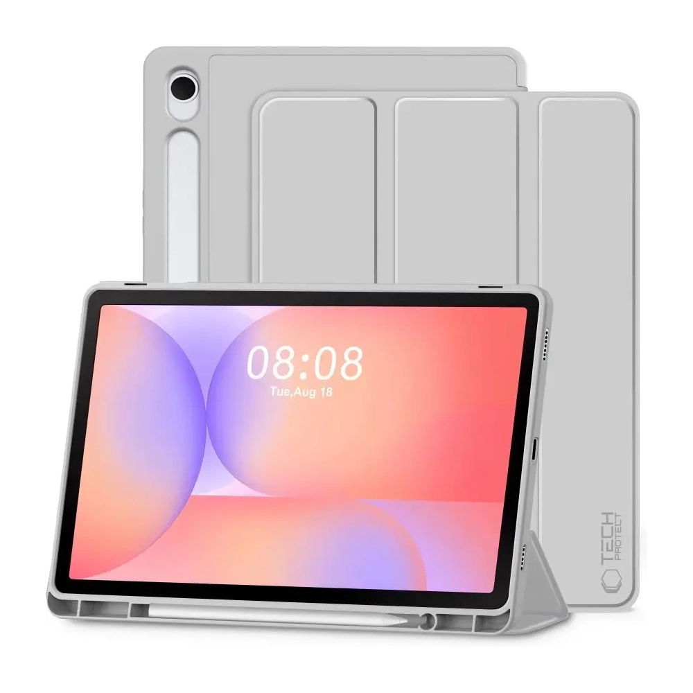 Etui Tech-Protect SmartCase Pen do Samsung Galaxy Tab S9 11.0 / S9 FE / S10 FE / S10 Lite 10.9 X710 / X716b / X510 / X516b / X520 / X526 / X400 / X406b Grey