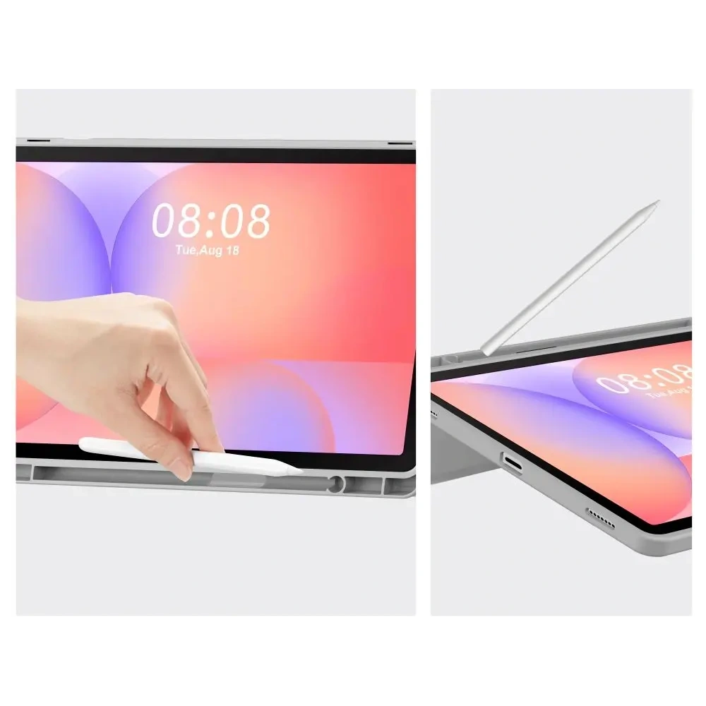 Etui Tech-Protect SmartCase Pen do Samsung Galaxy Tab S9 11.0 / S9 FE / S10 FE / S10 Lite 10.9 X710 / X716b / X510 / X516b / X520 / X526 / X400 / X406b Grey