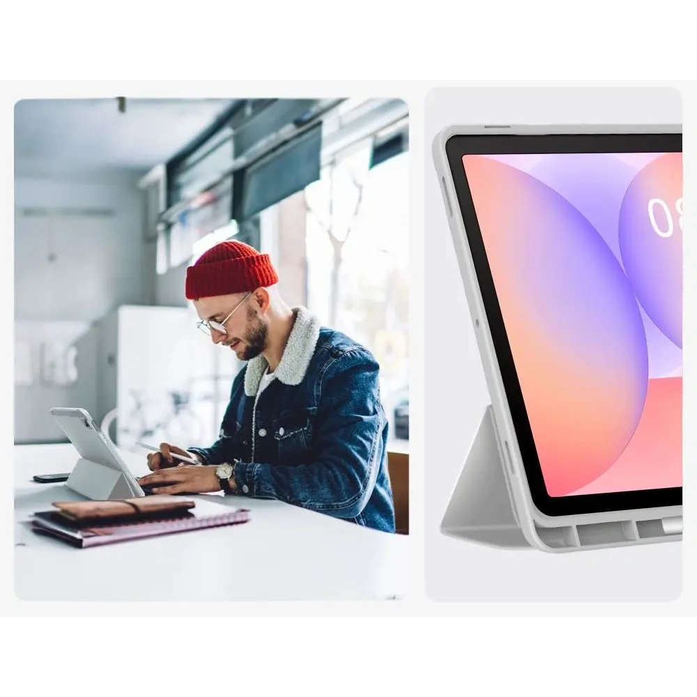 Etui Tech-Protect SmartCase Pen do Samsung Galaxy Tab S9 11.0 / S9 FE / S10 FE / S10 Lite 10.9 X710 / X716b / X510 / X516b / X520 / X526 / X400 / X406b Grey