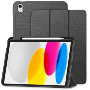 Etui Tech-Protect SmartCase Pen Canvas do Apple iPad 10.9" 2022 / 11" 2025  Charcoal Grey
