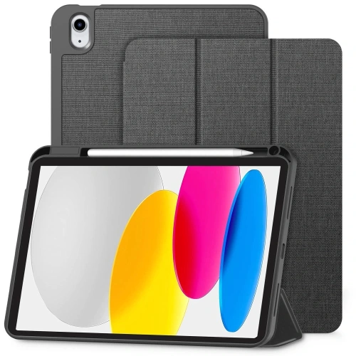 Etui Tech-Protect SmartCase Pen Canvas do Apple iPad 10.9" 2022 / 11" 2025  Charcoal Grey