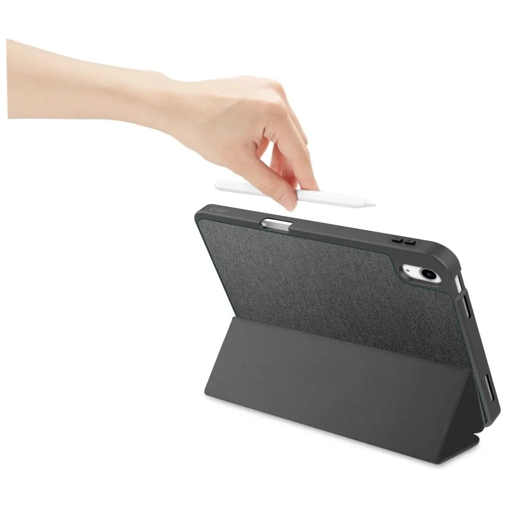 Etui Tech-Protect SmartCase Pen Canvas do Apple iPad 10.9" 2022 / 11" 2025  Charcoal Grey