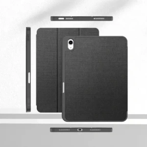 Etui Tech-Protect SmartCase Pen Canvas do Apple iPad 10.9" 2022 / 11" 2025  Charcoal Grey