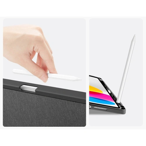 Etui Tech-Protect SmartCase Pen Canvas do Apple iPad 10.9" 2022 / 11" 2025  Charcoal Grey
