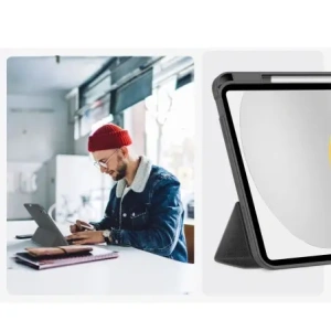 Etui Tech-Protect SmartCase Pen Canvas do Apple iPad 10.9" 2022 / 11" 2025  Charcoal Grey
