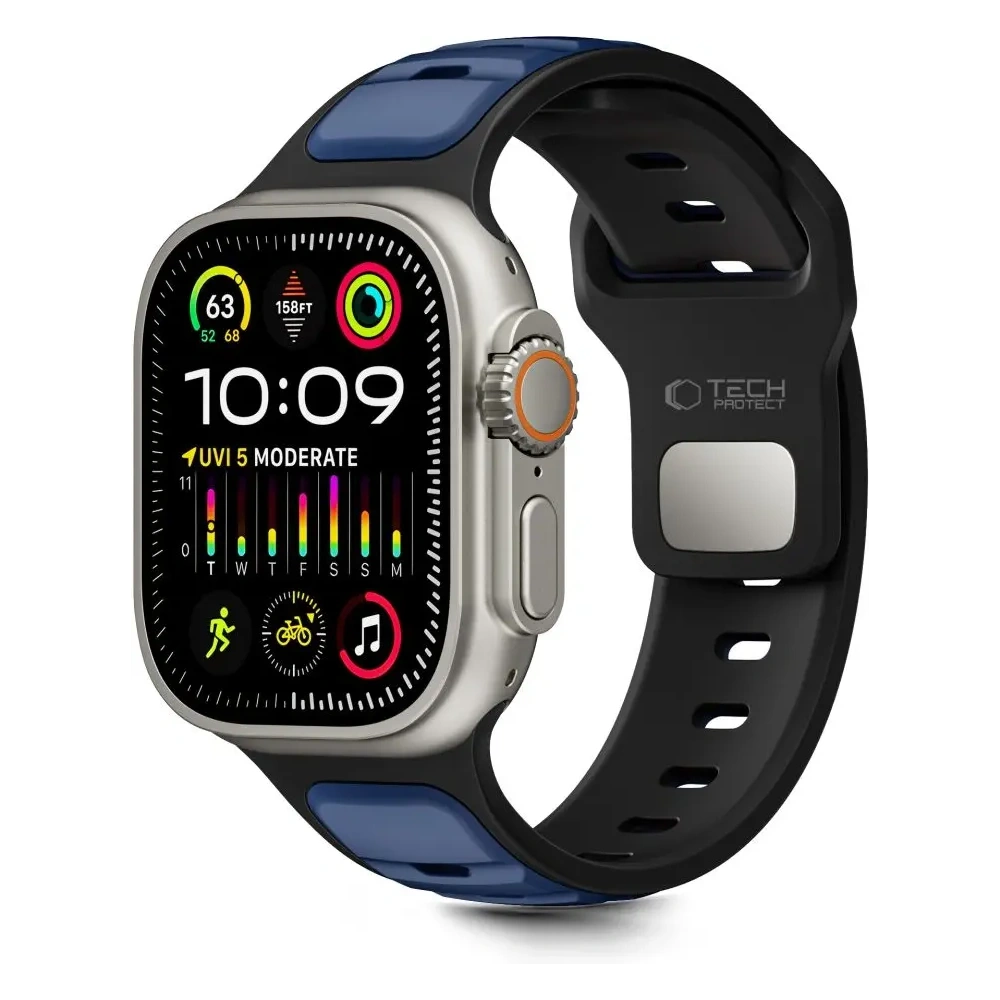 Pasek Tech-Protect IconBand Line do Apple Watch 8 / 9 / 10 / 11 / SE / Ultra 44/45/46/49mm Black/navy