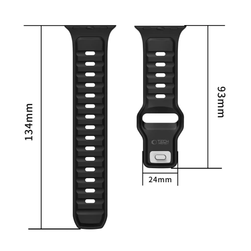 Pasek Tech-Protect IconBand Line do Apple Watch 8 / 9 / 10 / 11 / SE / Ultra 44/45/46/49mm Black/navy