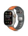 Pasek Tech-Protect IconBand Line do Apple Watch 8 / 9 / 10 / 11 / SE / Ultra 44/45/46/49mm Grey/orange