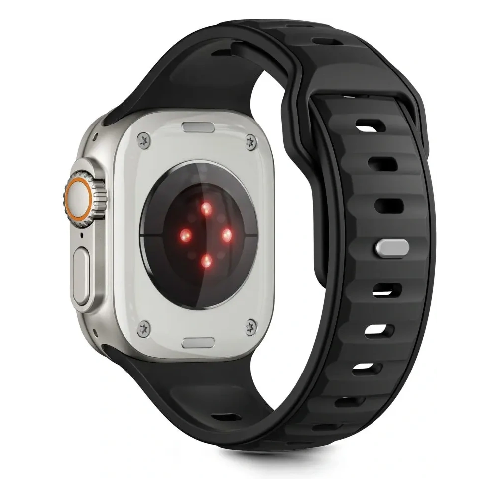 Pasek Tech-Protect IconBand Line do Apple Watch 8 / 9 / 10 / 11 / SE / Ultra 44/45/46/49mm Black /black