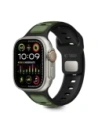 Pasek Tech-Protect IconBand Line do Apple Watch 8 / 9 / 10 / 11 / SE / Ultra 44/45/46/49mm Black/green