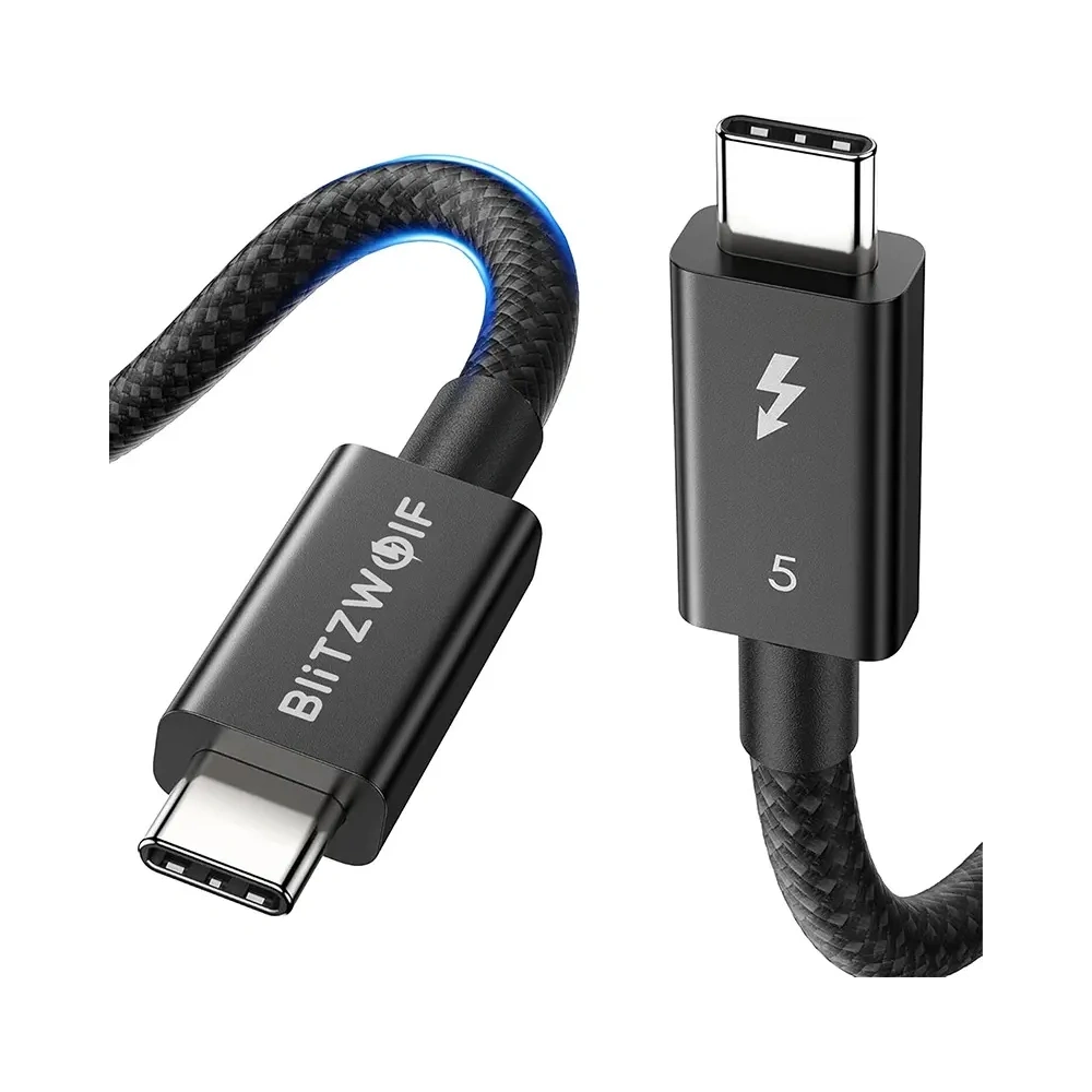 Kabel USB-C / USB-C BlitzWolf BW-HDC8 240W 1.5m czarny