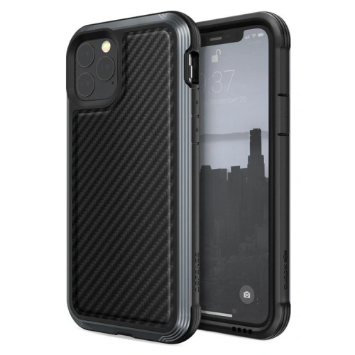 Kup X-Doria Apple Aluminiumhülle Defense Lux iPhone 11 Pro (Falltest 3m) (Schwarz Carbon Fiber) - XDR010BLK - {ean13} - Sklep Home Screen