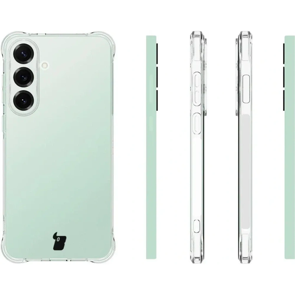 Elastyczne etui + 2x szkło hartowane Bizon Case Clear Pack do Samsung Galaxy S25 FE
