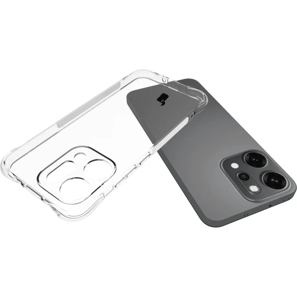 Elastyczne etui + 2x folia na ekran Bizon Case Clear Pack do Oppo Reno 14