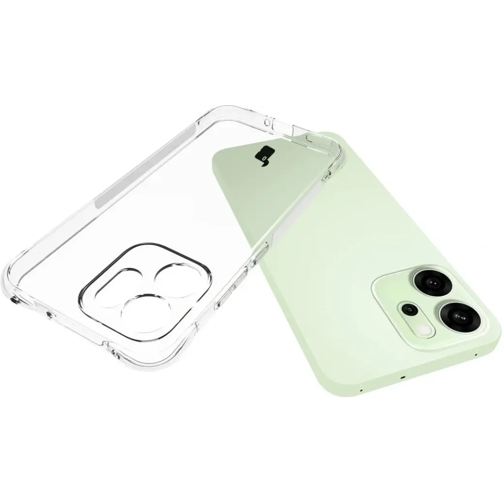 Elastyczne etui + 2x folia na ekran Bizon Case Clear Pack do Oppo Reno 14 F / FS