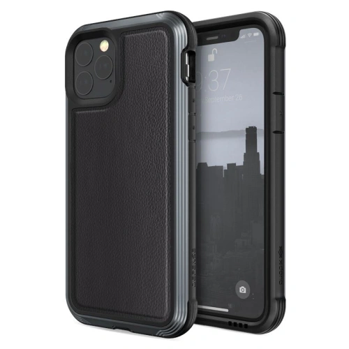 Kup Etui din aluminiu X-Doria Defense Lux Apple iPhone 11 Pro (Test de cădere 3m) (Piele neagră) - XDR011BLK - {ean13} - Sklep Home Screen