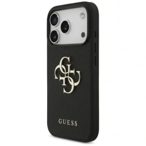 Etui Guess Grained Big 4G & Classic Logo do Apple iPhone 17 Pro czarny